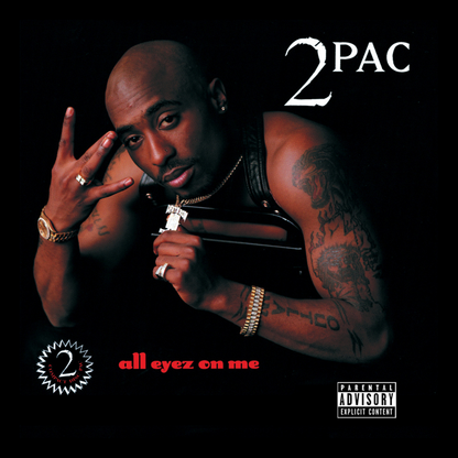 All Eyez on Me by Tupac Shakur | Framed Music Album Cover Art